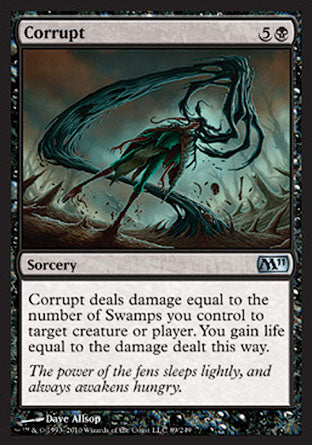 Corrupt (Magic 2011 Core Set) Heavy Play