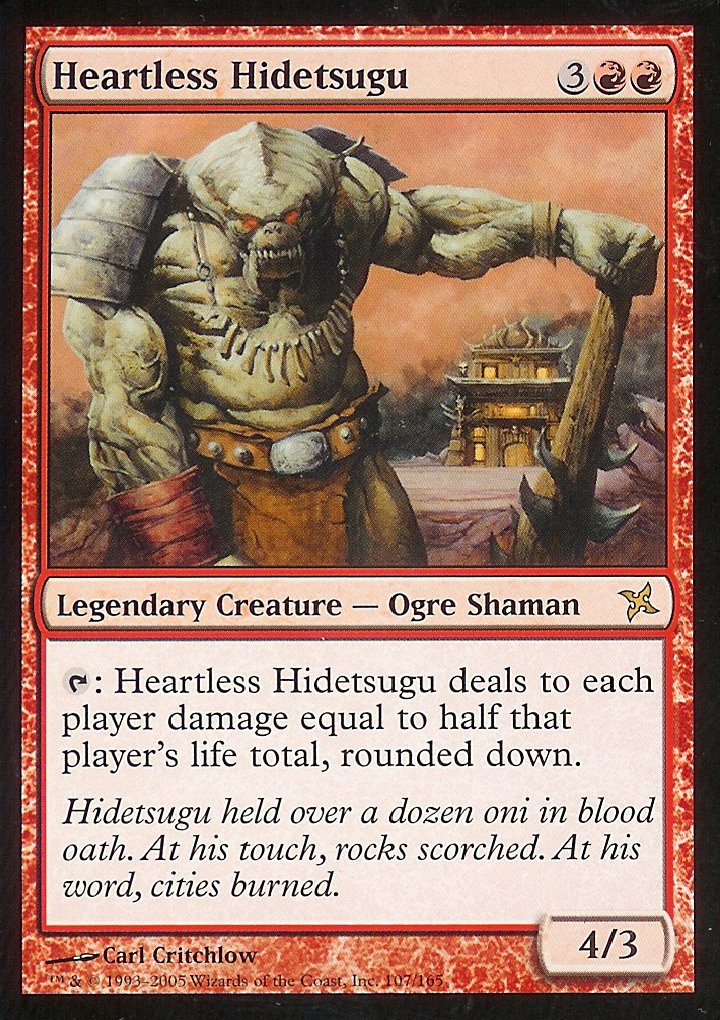 Heartless Hidetsugu (Betrayers of Kamigawa) Medium Play Foil