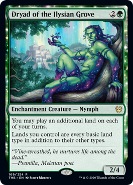 Dryad of the Ilysian Grove (Theros Beyond Death) Light Play Foil