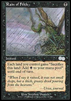 Rain of Filth (Urza's Saga) Light Play