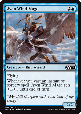 Aven Wind Mage (Magic 2019 Core Set) Near Mint