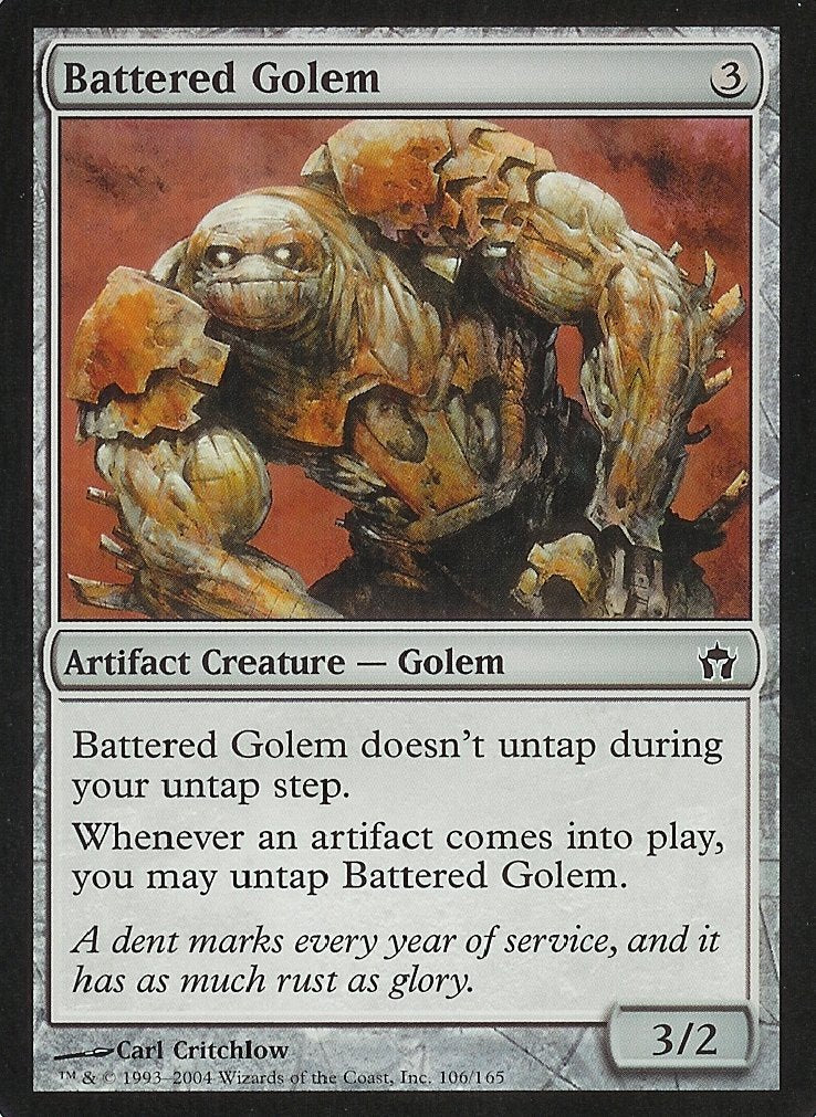 Battered Golem (Fifth Dawn) Light Play