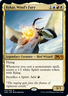 Kykar, Wind's Fury (Magic 2020 Core Set) Light Play