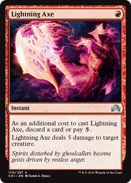 Lightning Axe (Shadows Over Innistrad) Near Mint