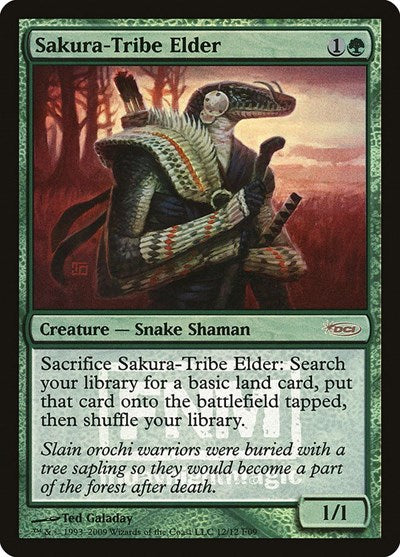 Sakura-Tribe Elder (Promos: FNM) Medium Play Foil