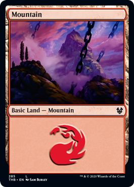 Mountain (285) (Theros Beyond Death) Near Mint Foil