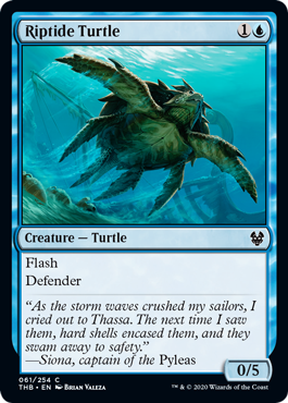Riptide Turtle (Theros Beyond Death) Near Mint Foil