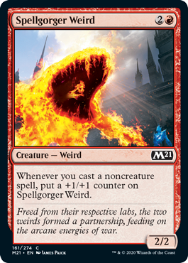 Spellgorger Weird (Magic 2021 Core Set) Medium Play