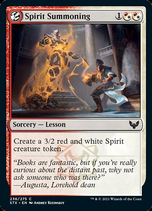 Spirit Summoning (Strixhaven) Near Mint Foil
