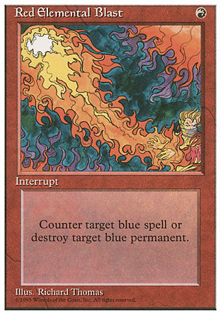 Red Elemental Blast (4th Edition) Heavy Play