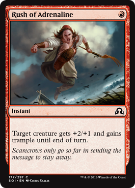 Rush of Adrenaline (Shadows Over Innistrad) Near Mint
