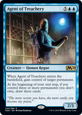 Agent of Treachery (Magic 2020 Core Set) Medium Play