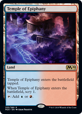 Temple of Epiphany (Magic 2020 Core Set) Light Play