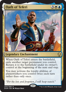 Oath of Teferi (Dominaria) Near Mint Foil