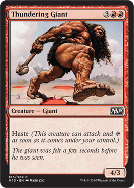 Thundering Giant (Magic 2015 Core Set) Medium Play