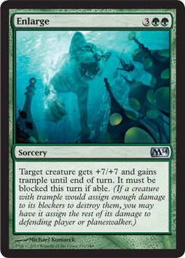 Enlarge (Magic 2014 Core Set) Medium Play