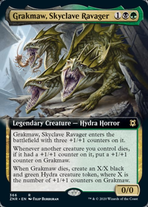 Grakmaw, Skyclave Ravager (Extended Art) (Zendikar Rising) Light Play Foil