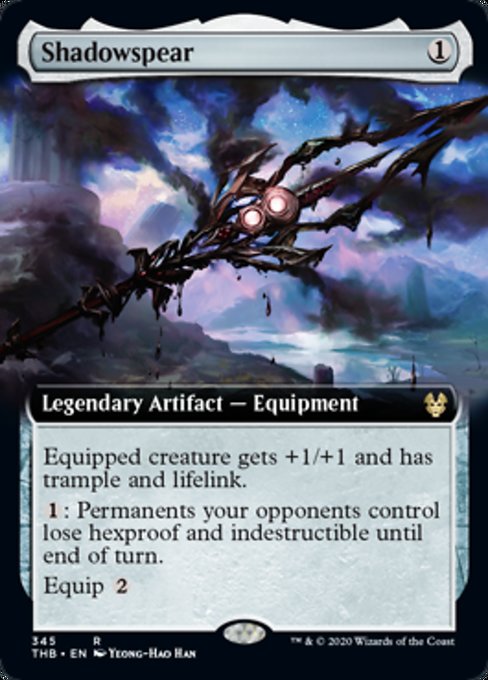Shadowspear (Extended Art) (Theros Beyond Death) Light Play Foil