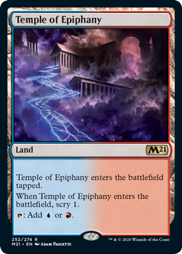 Temple of Epiphany (Magic 2021 Core Set) Near Mint Foil