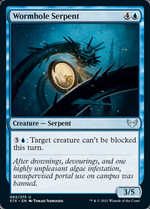 Wormhole Serpent (Strixhaven) Light Play Foil