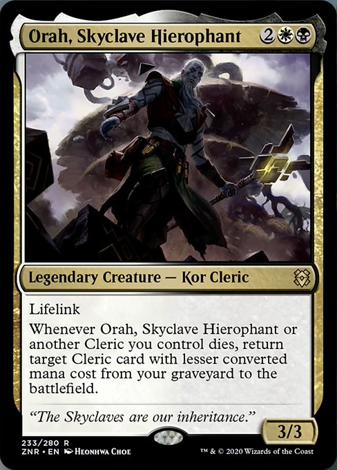 Orah, Skyclave Hierophant (Zendikar Rising) Light Play Foil