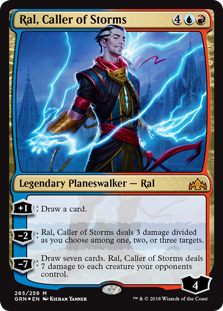 Ral, Caller of Storms (Guilds of Ravnica) Light Play Foil