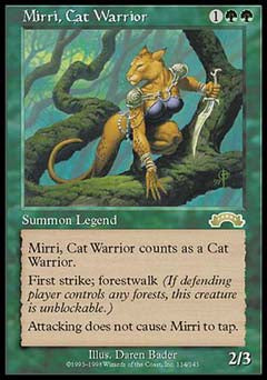Mirri, Cat Warrior (Exodus) Medium Play