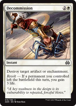 Decommission (Aether Revolt) Medium Play