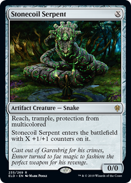 Stonecoil Serpent (Throne of Eldraine) Near Mint