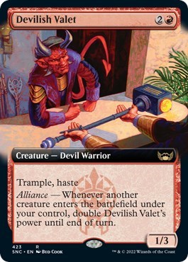 Devilish Valet (Extended Art) (Streets of New Capenna) Light Play
