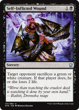 Self-Inflicted Wound (Dragons of Tarkir) Medium Play