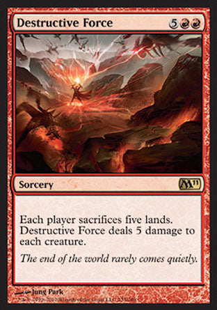 Destructive Force (Magic 2011 Core Set) Medium Play