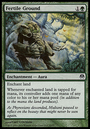 Fertile Ground (Duel Decks: Phyrexia vs The Coalition) Heavy Play