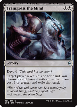 Transgress the Mind (Battle for Zendikar) Near Mint