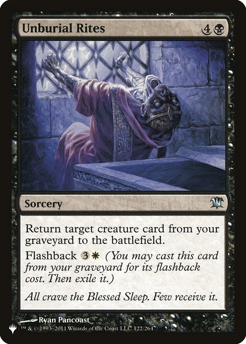 Unburial Rites (The List) Near Mint