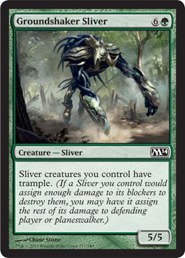 Groundshaker Sliver (Magic 2014 Core Set) Light Play