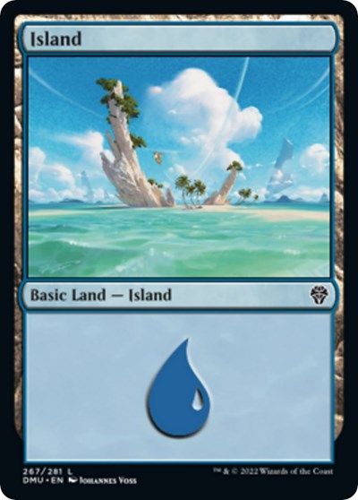 Island (267) (Dominaria United) Near Mint Foil