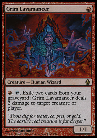 Grim Lavamancer (Premium Deck Series: Fire and Lightning) Light Play Foil