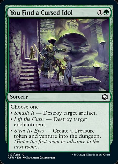 You Find a Cursed Idol (Adventures in the Forgotten Realms) Light Play