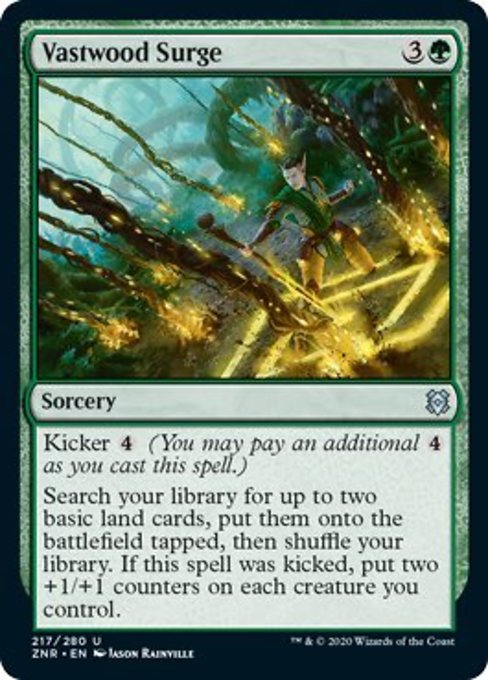 Vastwood Surge (Zendikar Rising) Medium Play Foil
