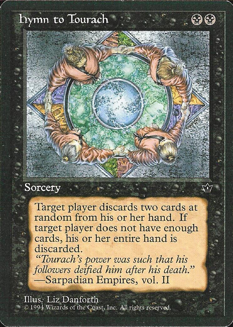 Hymn to Tourach (1) (Fallen Empires) Heavy Play