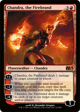 Chandra, the Firebrand (Magic 2013 Core Set) Light Play