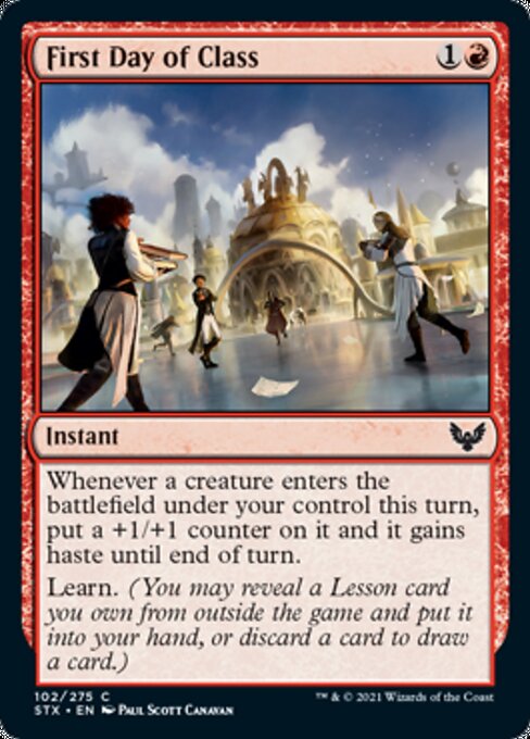 First Day of Class (Strixhaven) Near Mint Foil