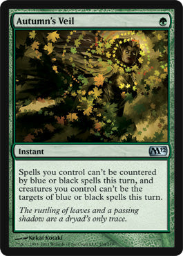 Autumn's Veil (Magic 2012 Core Set) Medium Play Foil