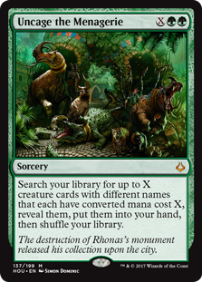 Uncage the Menagerie (Hour of Devastation) Near Mint