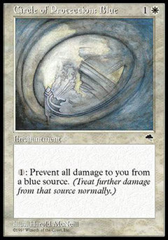 Circle of Protection: Blue (Tempest) Medium Play