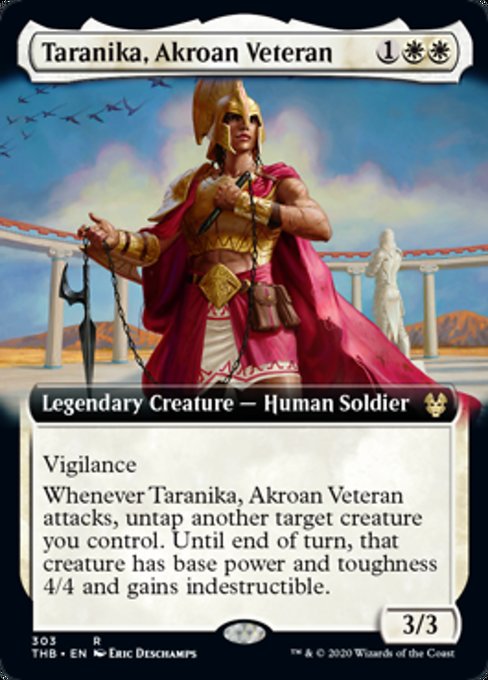 Extended Art Taranika Akroan Veteran (Theros Beyond Death) Light Play