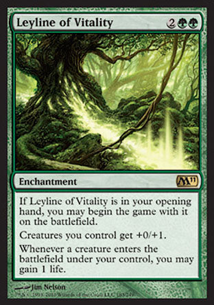 Leyline of Vitality (Magic 2011 Core Set) Near Mint Foil