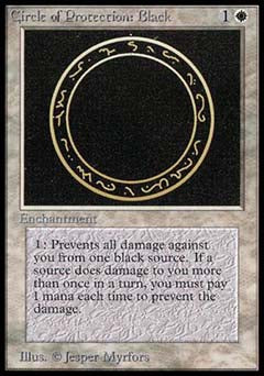 Circle of Protection: Black (Beta) Medium Play