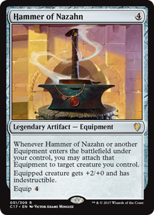 Hammer of Nazahn (Commander 2017) Light Play
